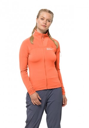 Vestes Polaires Jack Wolfskin Prelight Fz Femme Orange | 17948687