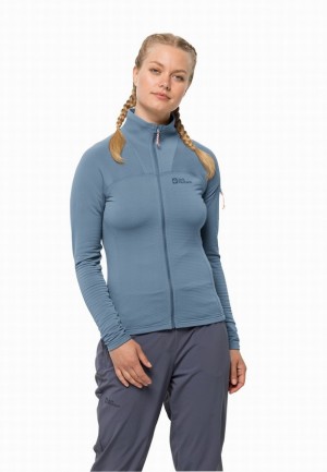 Vestes Polaires Jack Wolfskin Prelight Fz Femme Bleu | 53276022