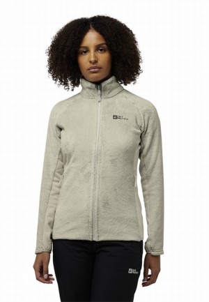 Vestes Polaires Jack Wolfskin Rotwand Fz Femme Grise | 30979224