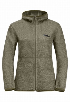 Vestes Polaires Jack Wolfskin Tannenspur Femme Vert Olive | 95804847