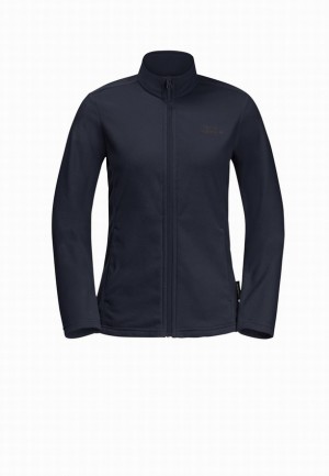Vestes Polaires Jack Wolfskin Taunus Fz Femme Bleu Marine | 54218450