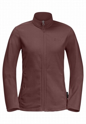 Vestes Polaires Jack Wolfskin Taunus Fz Femme Rouge | 29065147