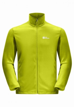Vestes Polaires Jack Wolfskin Taunus Fz Homme Jaune | 84206180