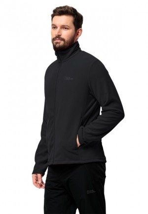 Vestes Polaires Jack Wolfskin Taunus Fz Homme Noir | 60829965