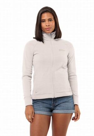 Vestes Polaires Jack Wolfskin Waldsee Femme Blanche | 76428411