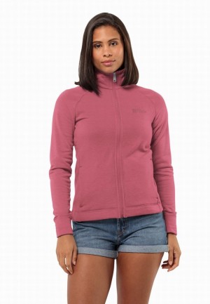 Vestes Polaires Jack Wolfskin Waldsee Femme Rose | 16477254