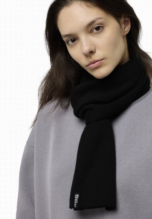 Écharpe Jack Wolfskin Rib Femme Noir | 66245800